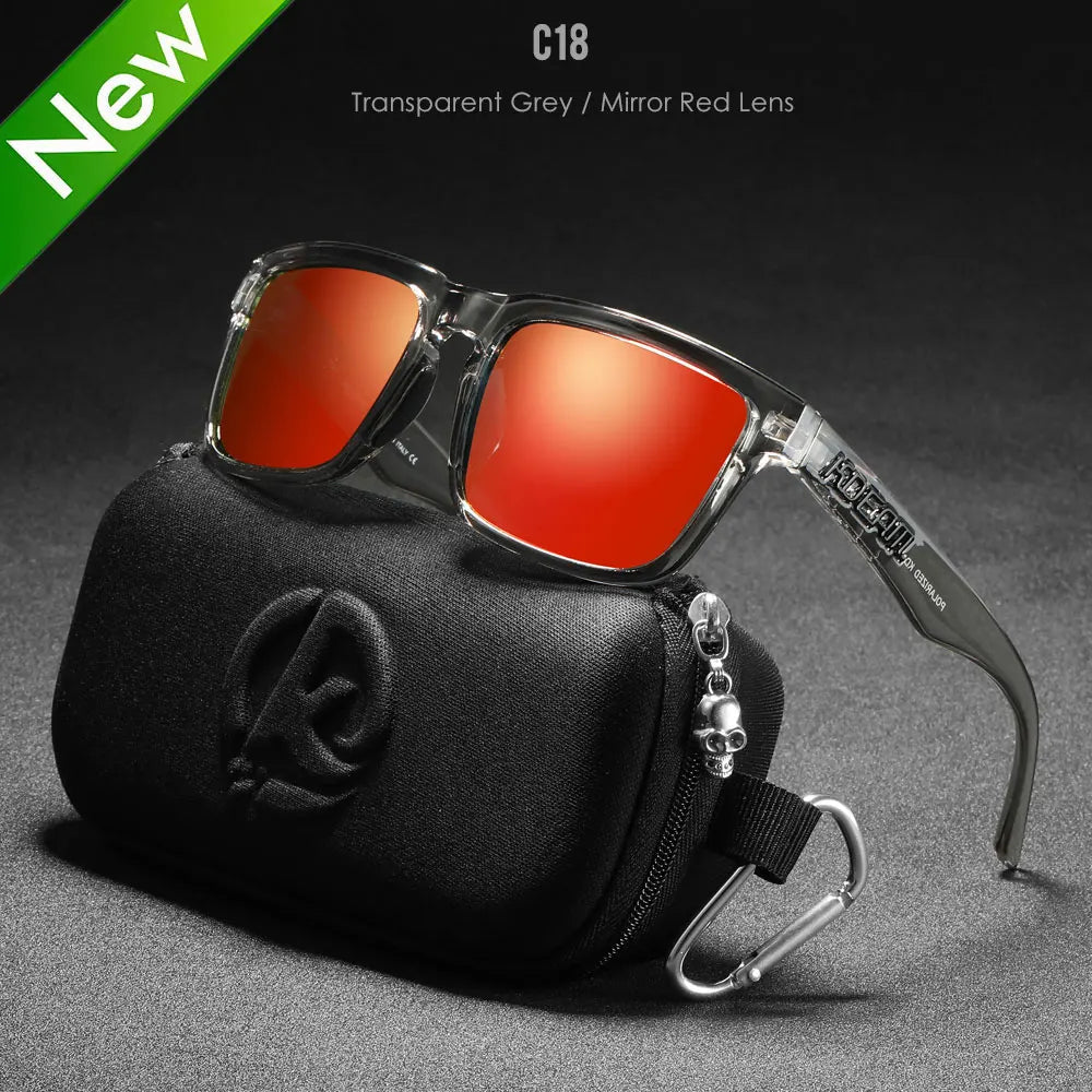 KDEAM Mirror Polar Square Sunglasses