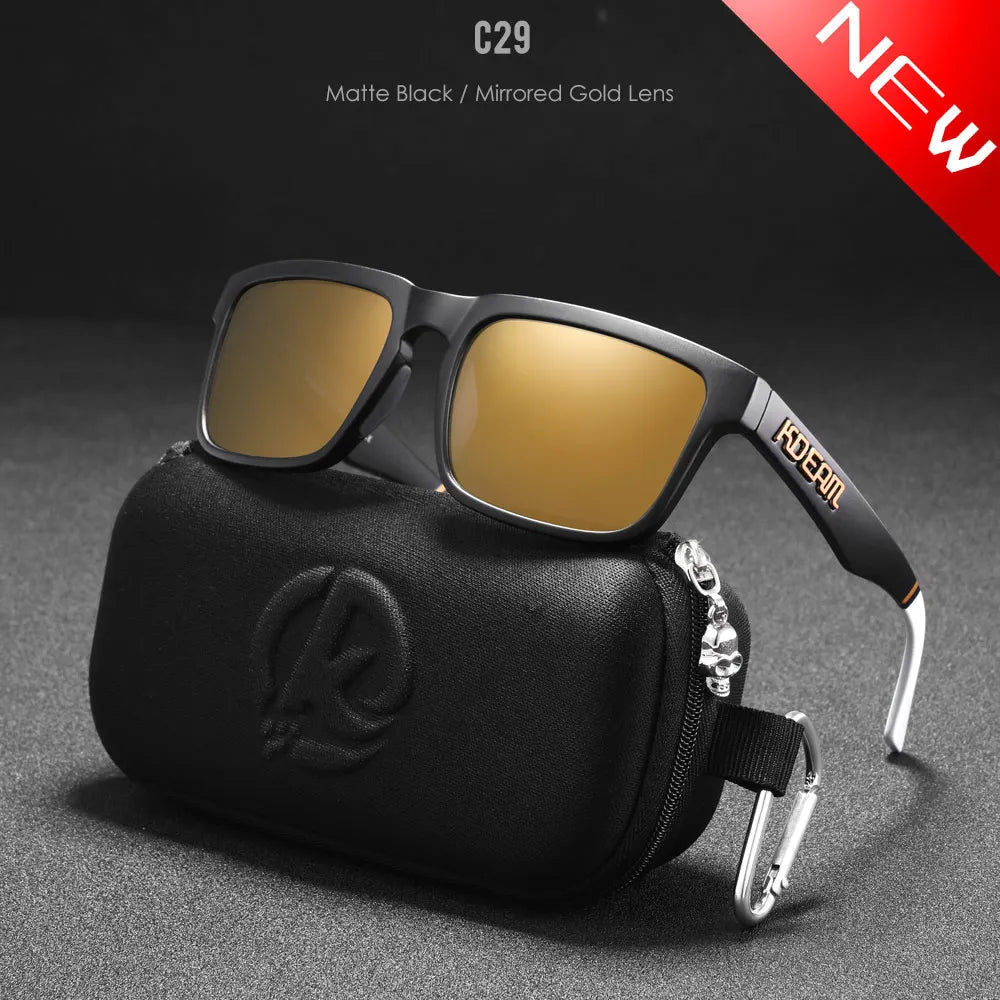 KDEAM Mirror Polar Square Sunglasses