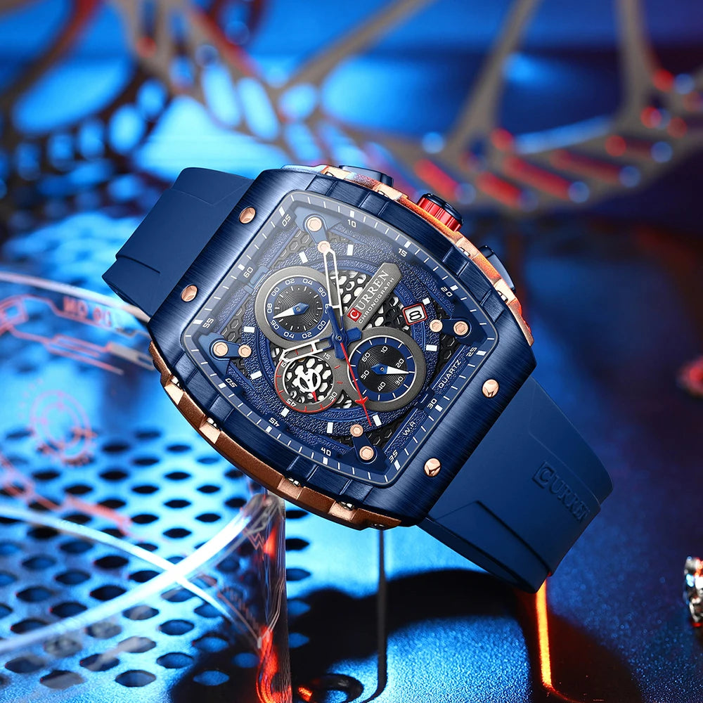 CURREN Sport Rectangle Watch