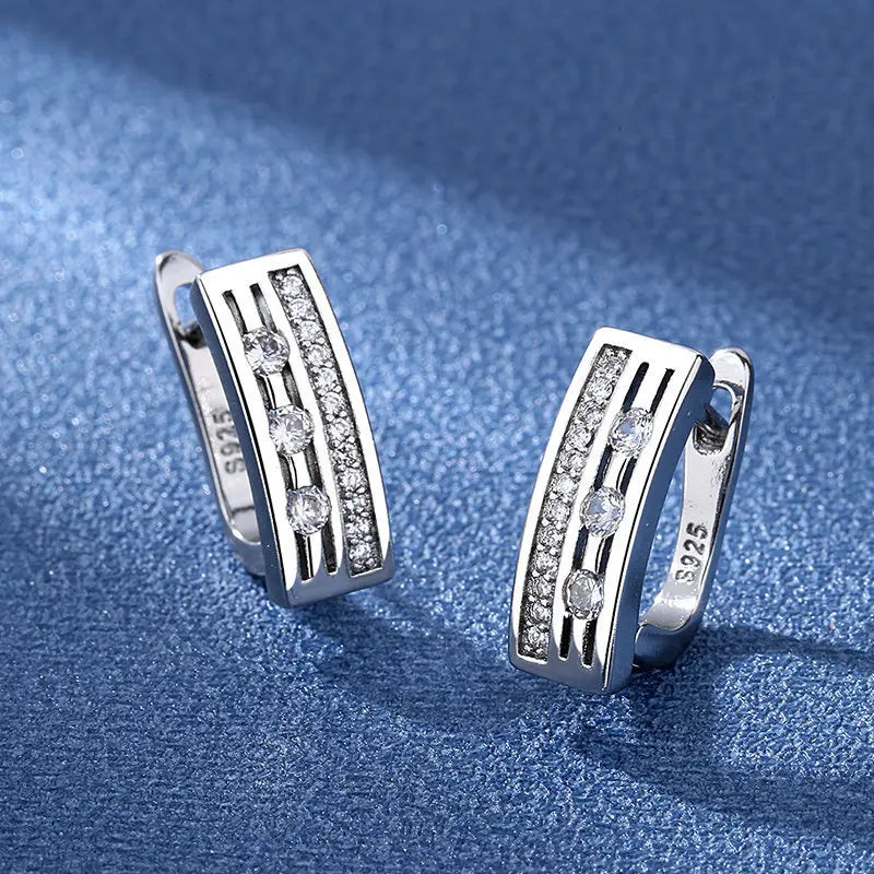 925 Sterling Silver Earrings Jewelry High Quality
