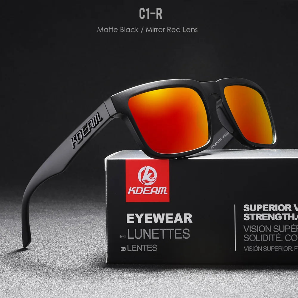 KDEAM Polarized Square Sunglasses