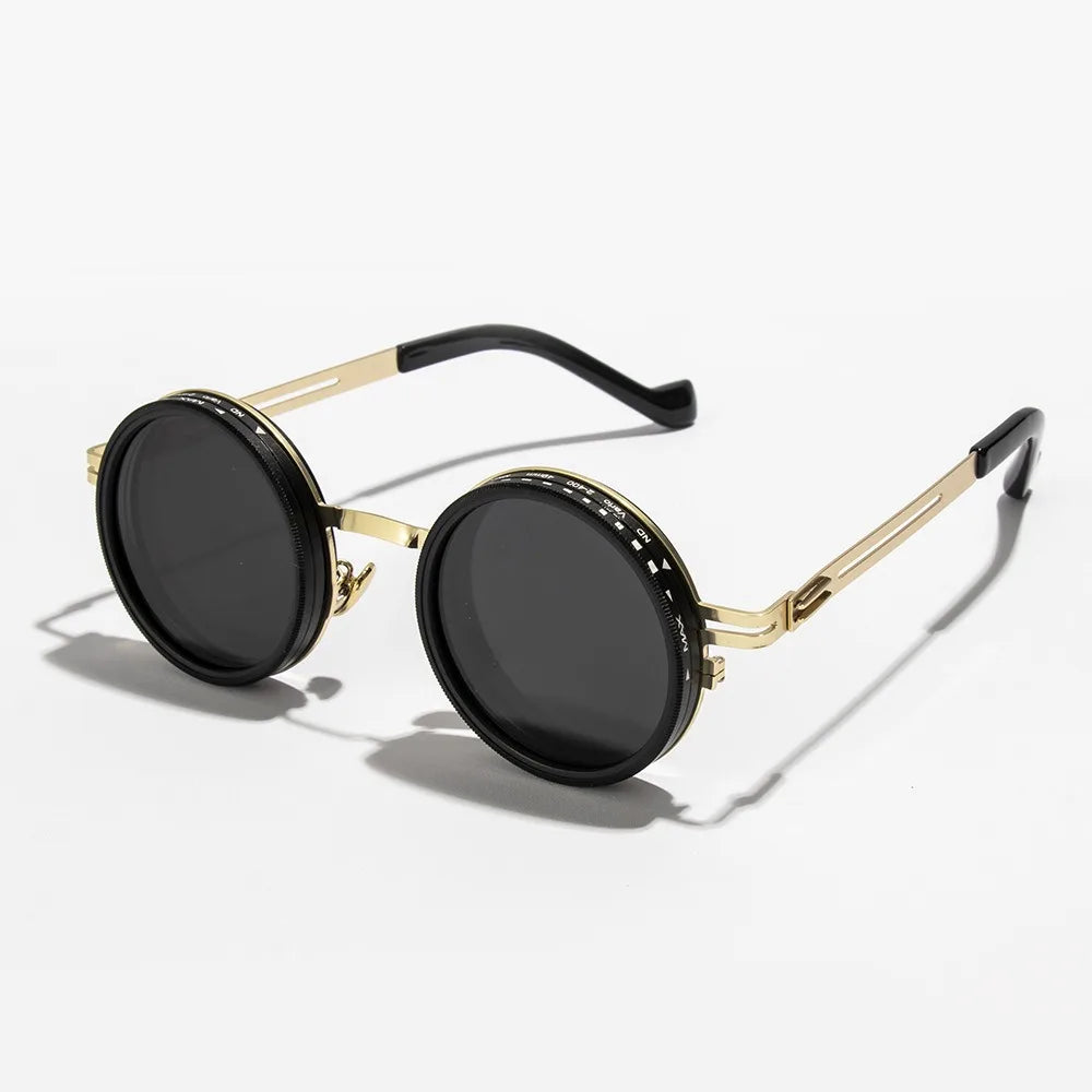 New unisex handmade Glazzy Polarized Circular Sunglasses