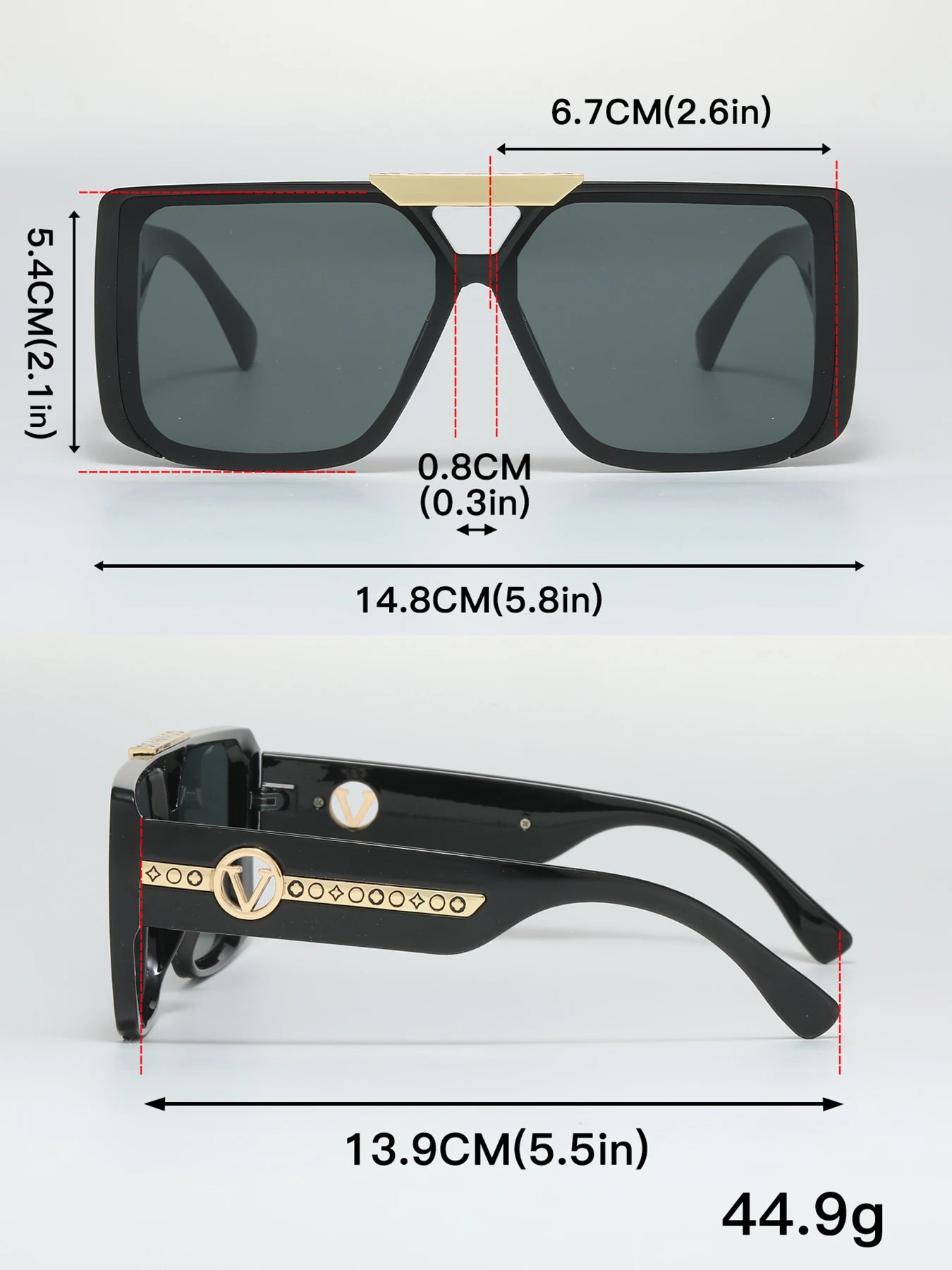 TravelPro Rectangle Sunglasses
