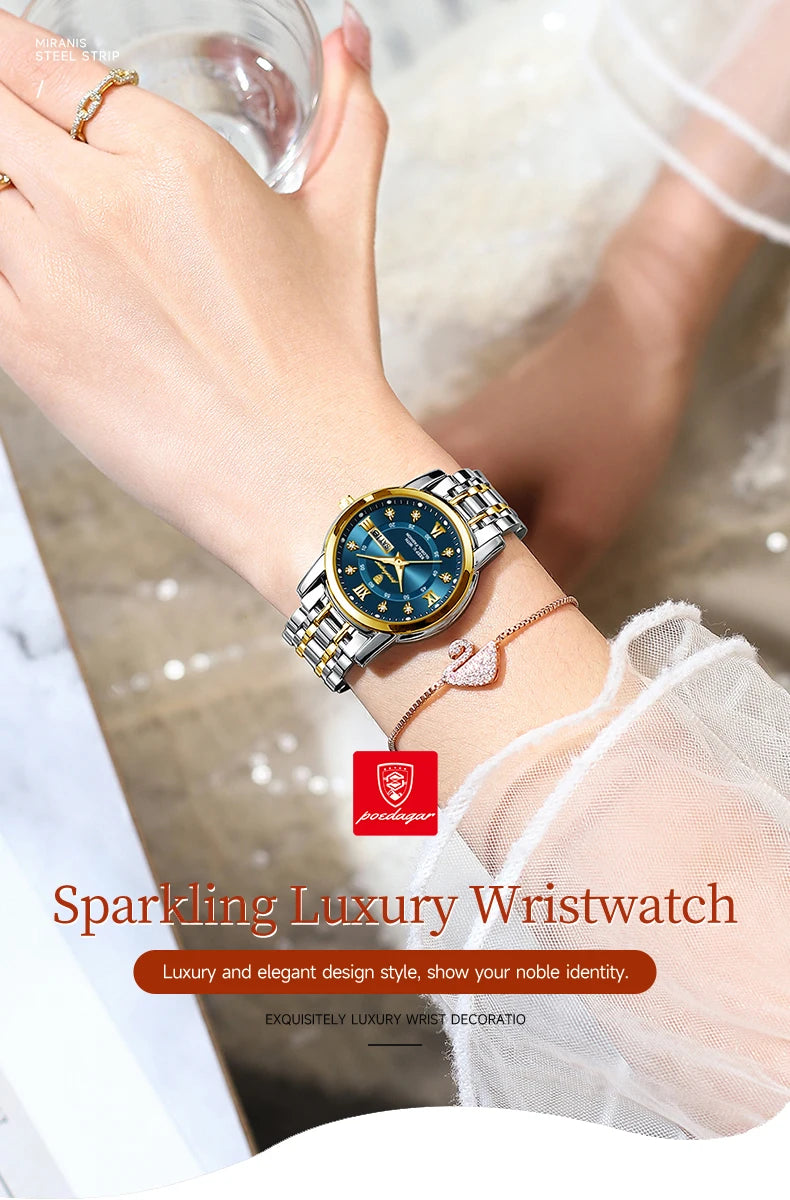 POEDAGAR Luxury Ladies Watch