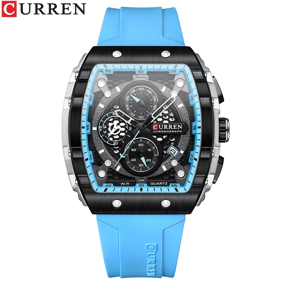 CURREN Sport Rectangle Watch
