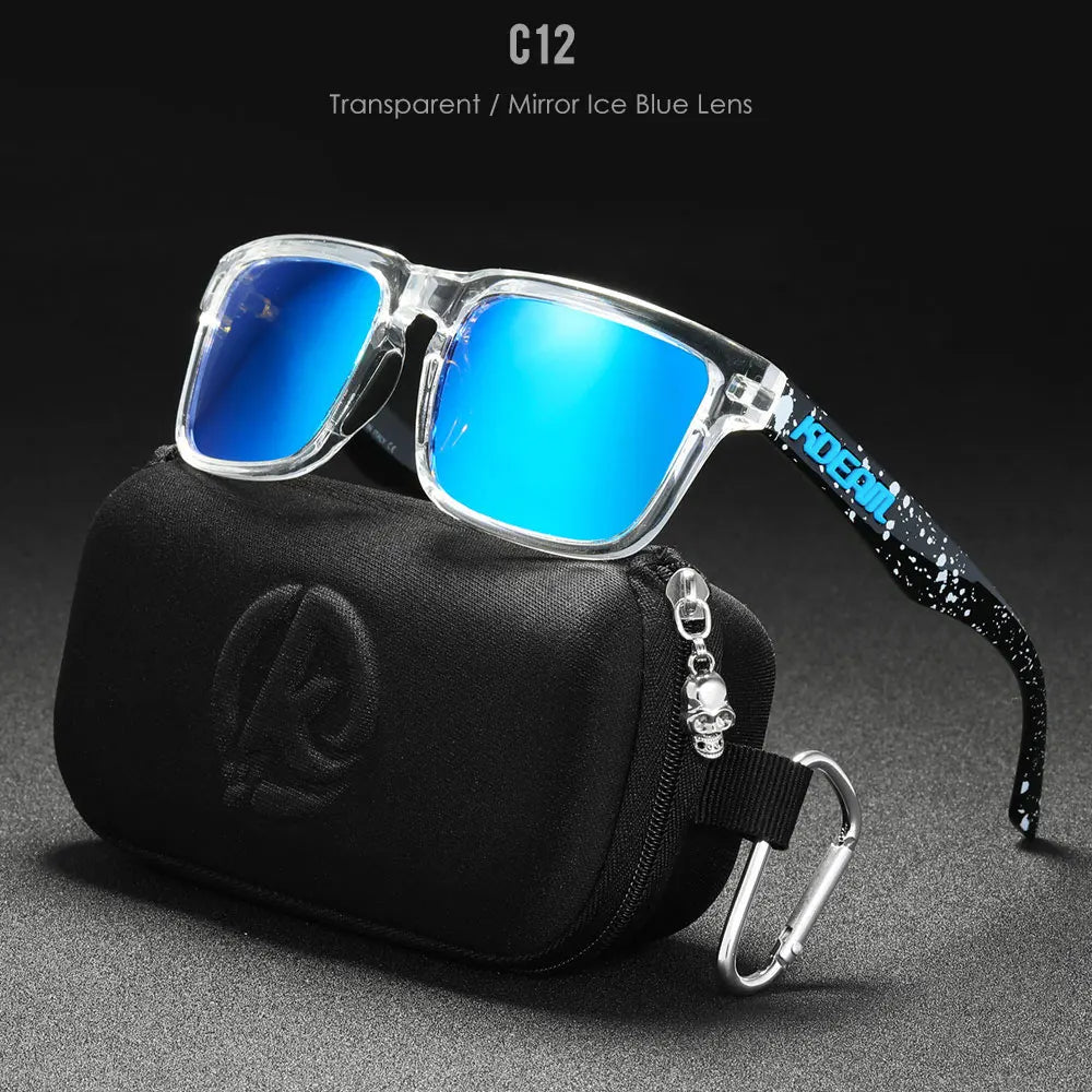 KDEAM Mirror Polar Square Sunglasses