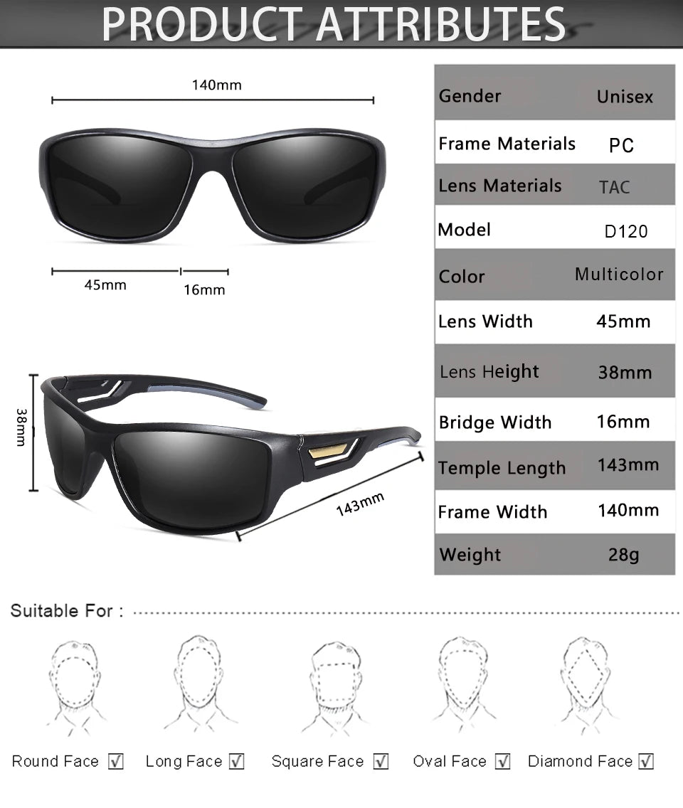 LOISRUBY RoadPro Polarized Sunglasses