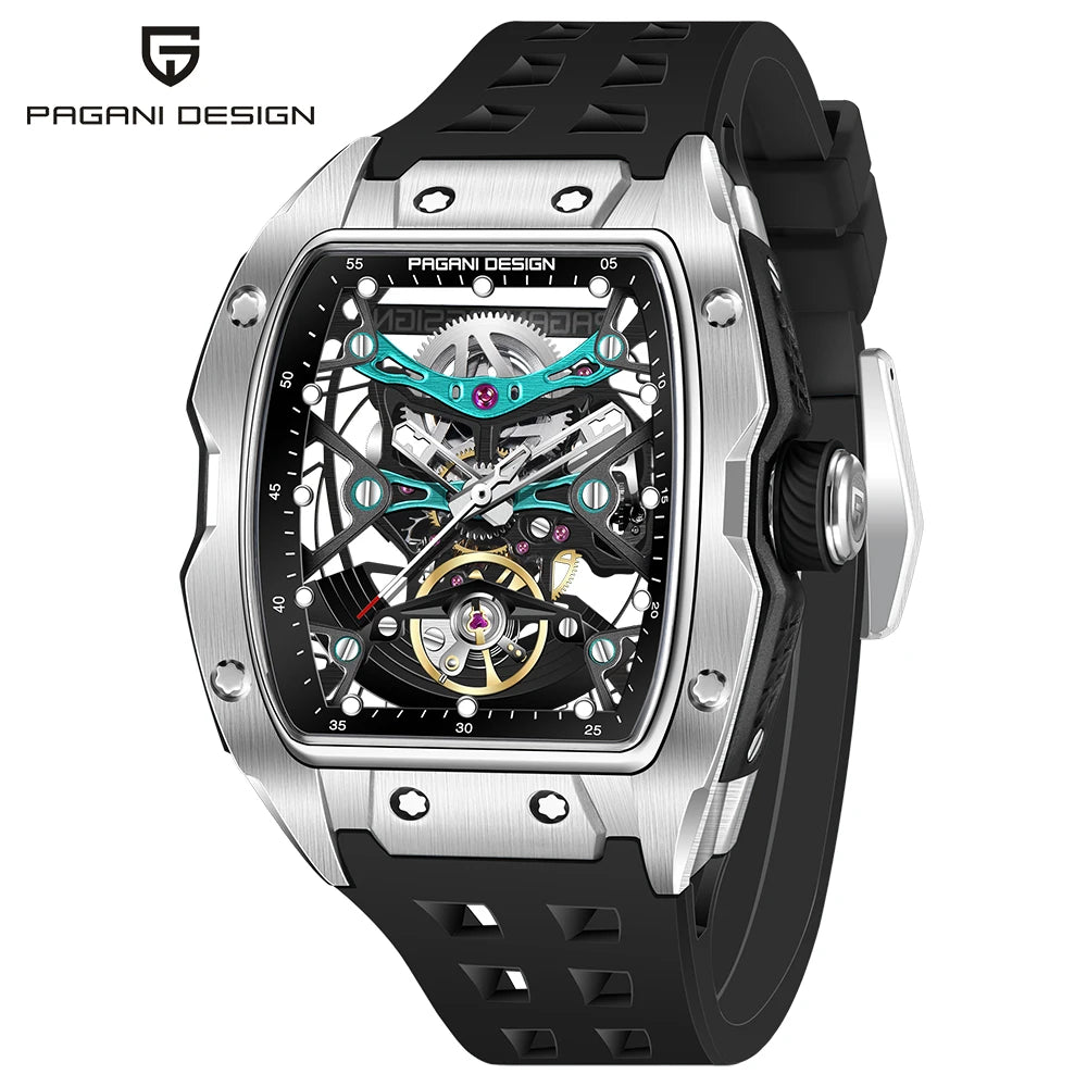 2024 New PAGANI DESIGN 42MM Skeleton Dial Men Mechanical Watch