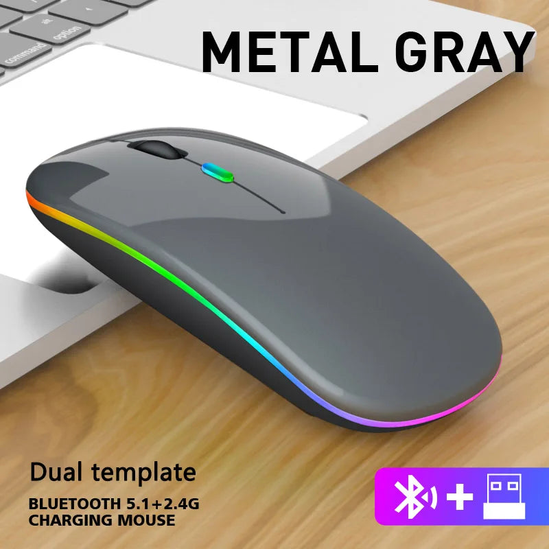 Wireless Mouse Bluetooth and 2.4GHz Dual Modes