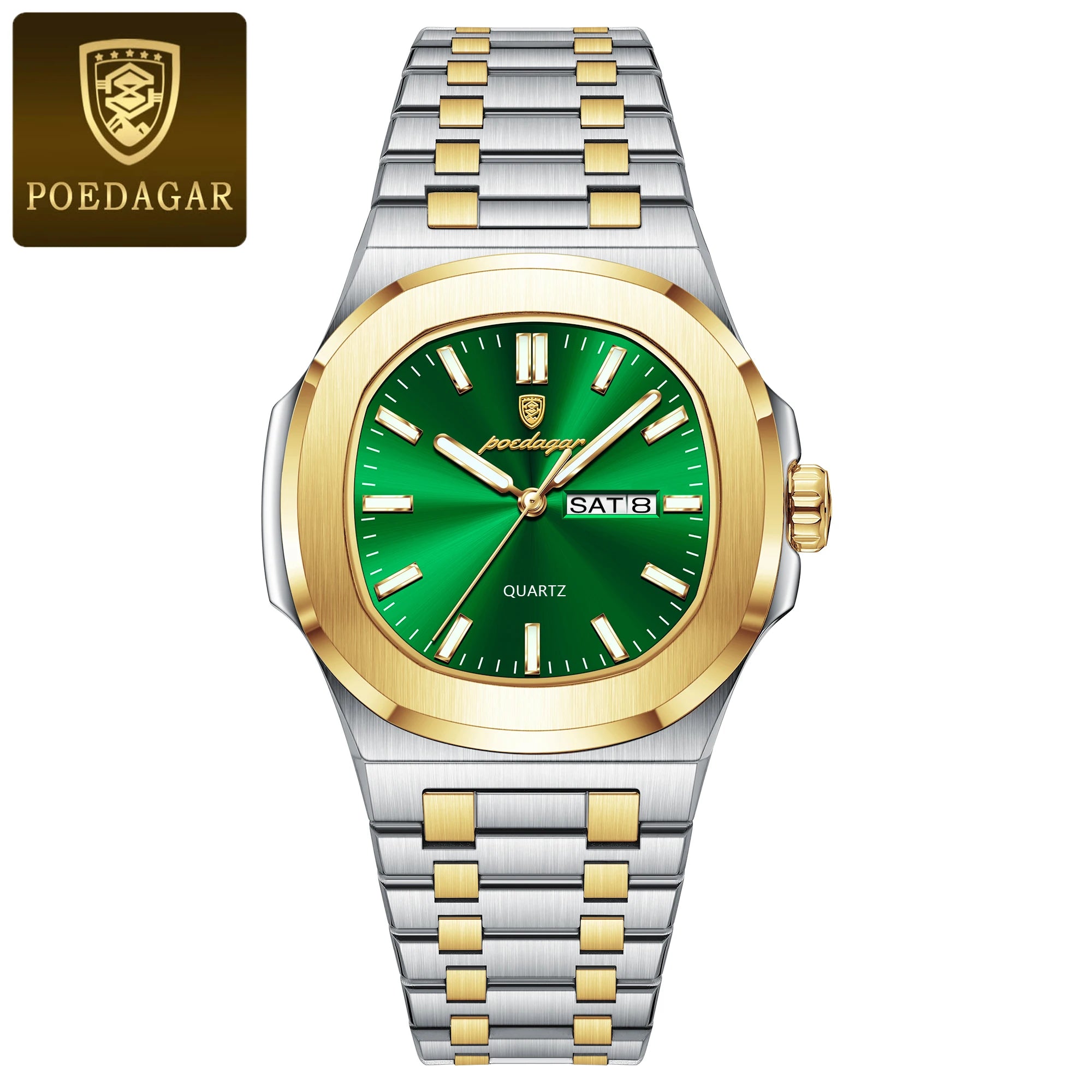 POEDAGAR Square Luxury Watch