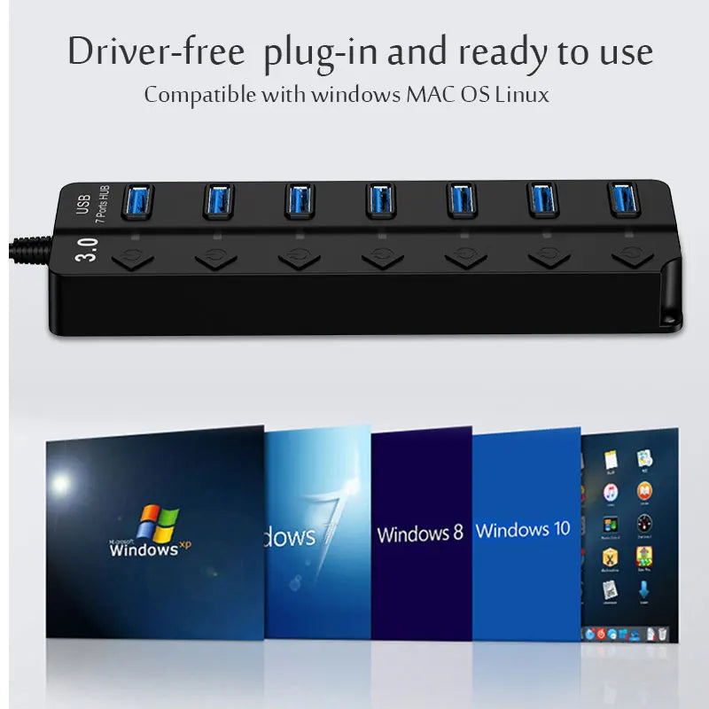 UltraConnect 7-Port USB Hub