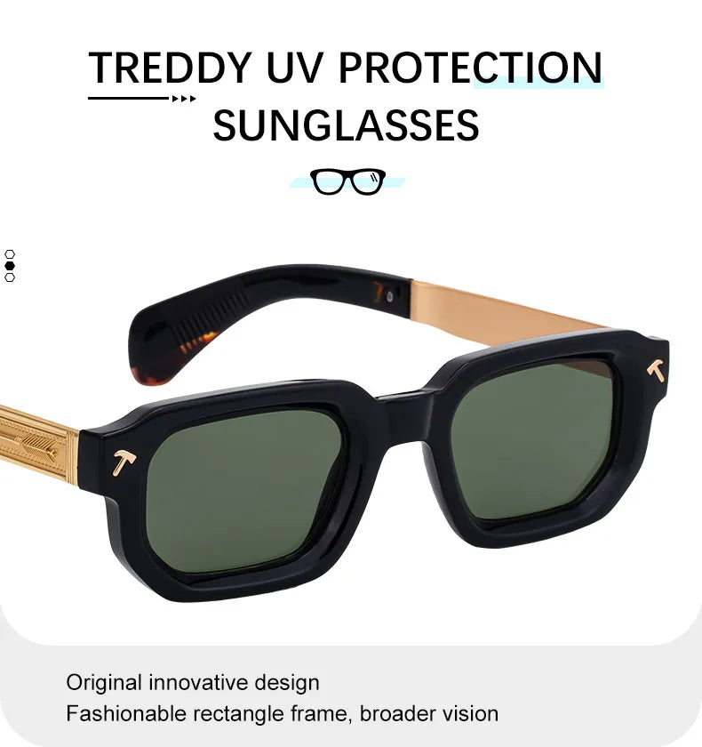 ARAS Vintage Polarized Square Sunglasses