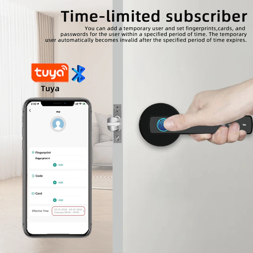 RAYKUBE M5 Smart Biometric Door Lock