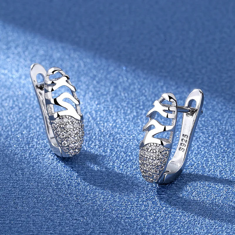 925 Sterling Silver Earrings Jewelry High Quality