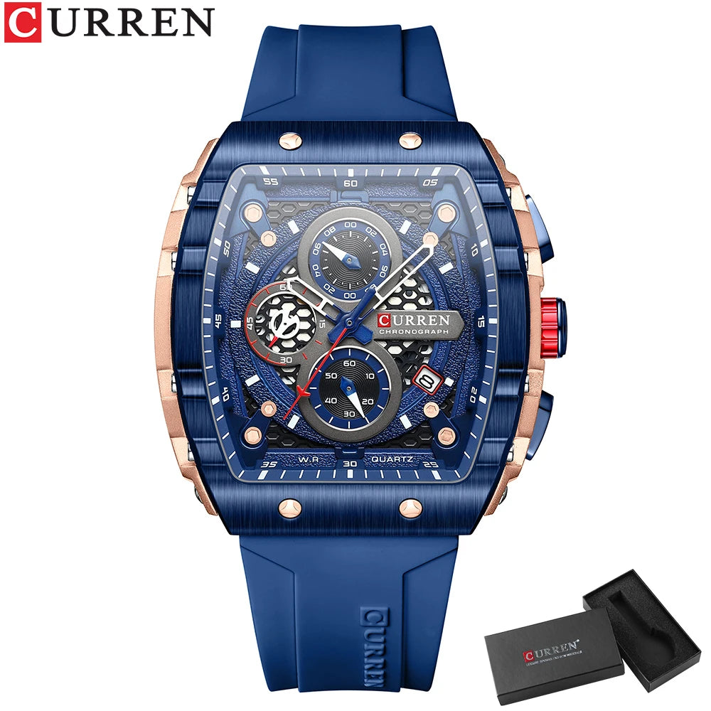 CURREN Sport Rectangle Watch
