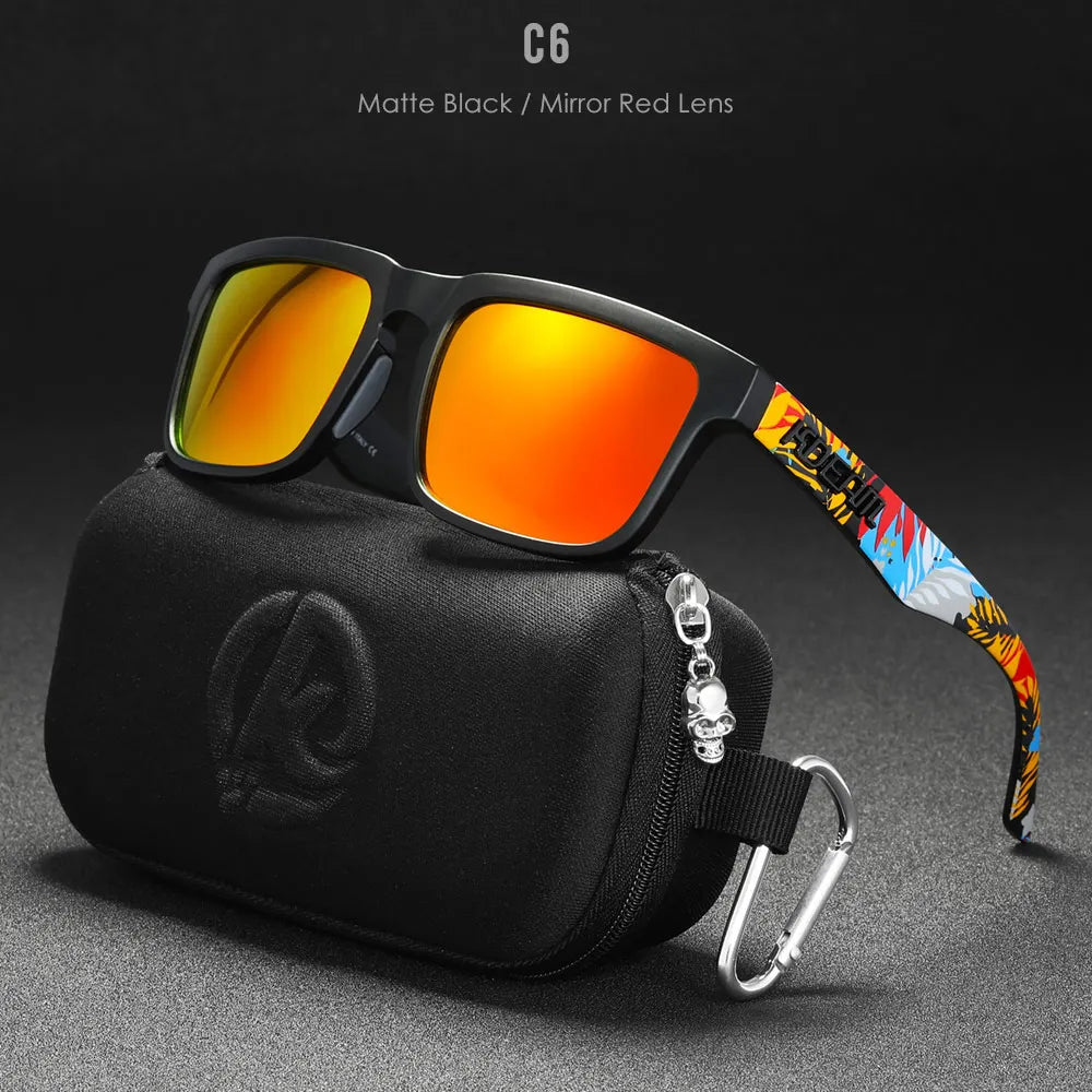 KDEAM Mirror Polar Square Sunglasses