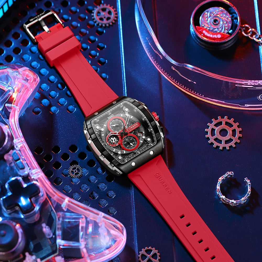 CURREN Sport Rectangle Watch