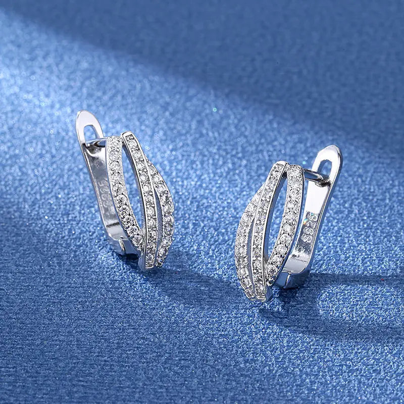 925 Sterling Silver Earrings Jewelry High Quality