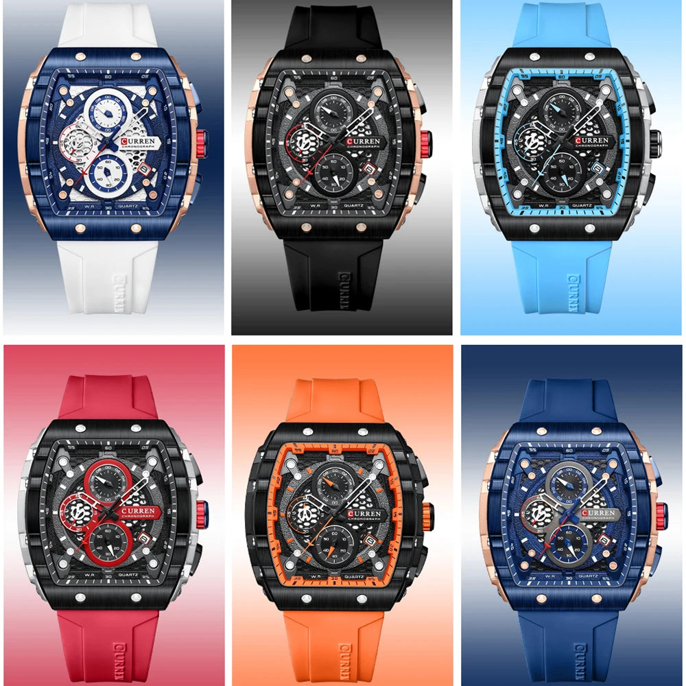 CURREN Sport Rectangle Watch
