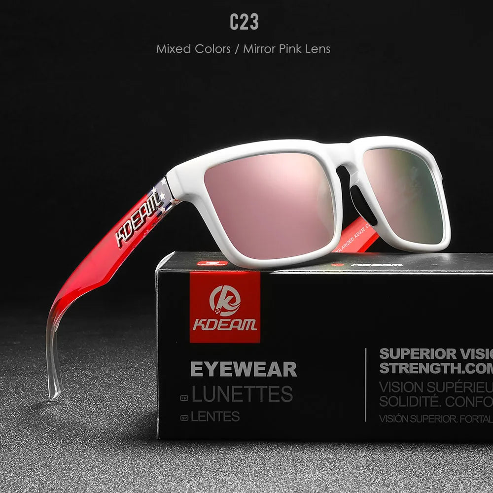KDEAM Polarized Square Sunglasses