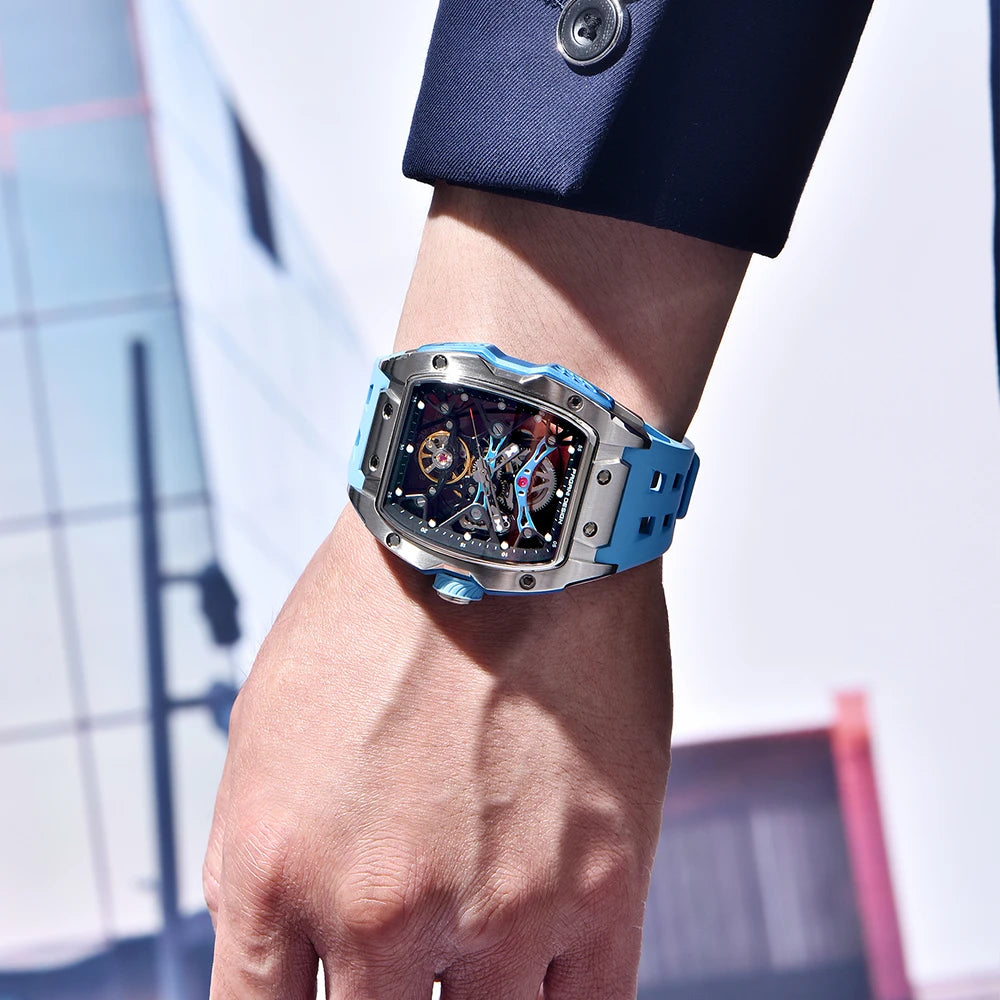 2024 New PAGANI DESIGN 42MM Skeleton Dial Men Mechanical Watch