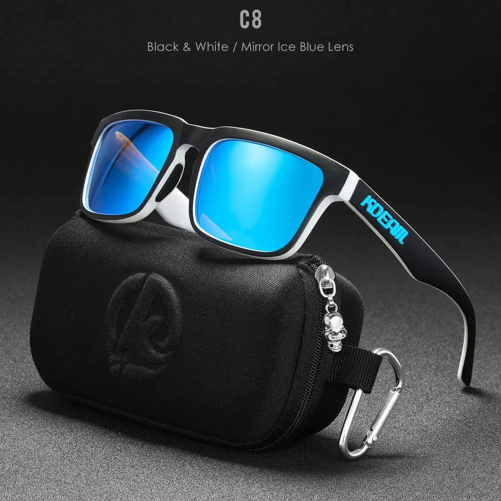 KDEAM Mirror Polar Square Sunglasses