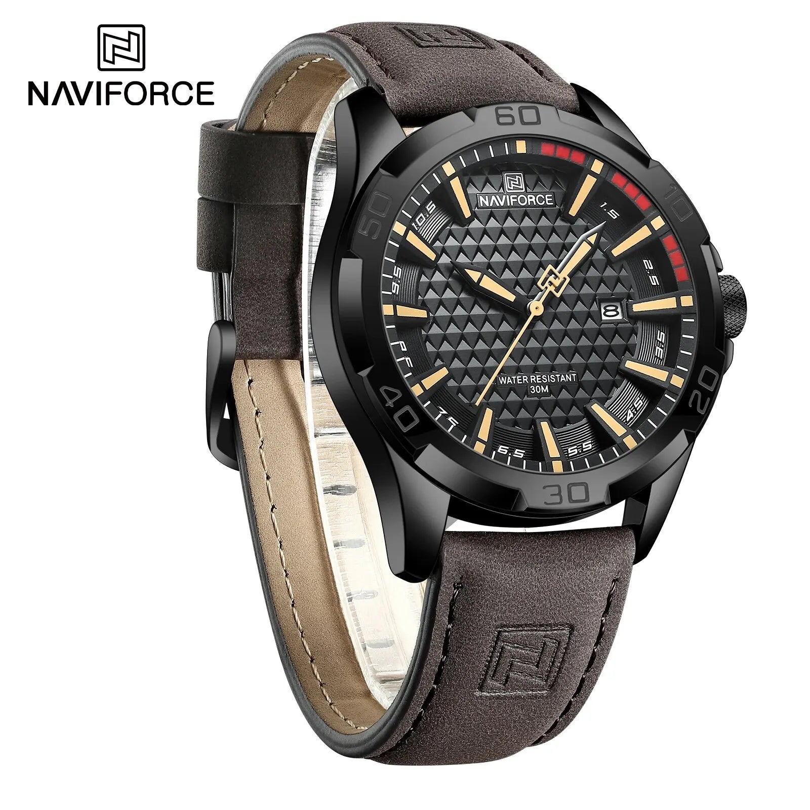 NAVIFORCE NF8023 – Sport Leather Quartz Watch