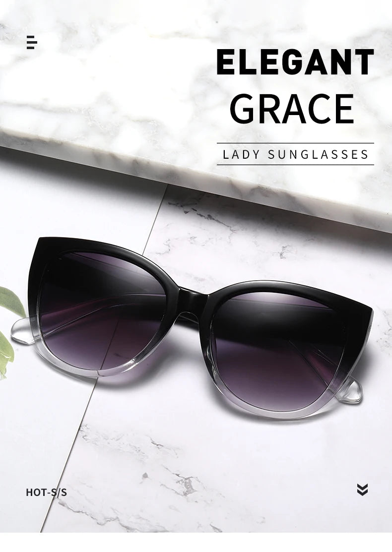 SUMORY Chic Cat-Eye Sunglasses