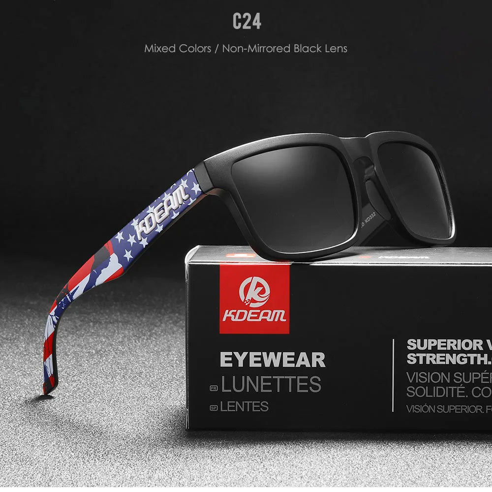 KDEAM Polarized Square Sunglasses