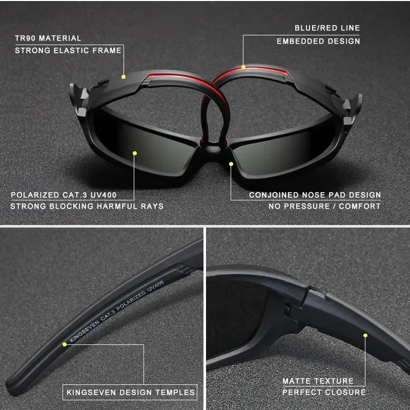 KINGSEVEN AeroRide Cycling Sunglasses