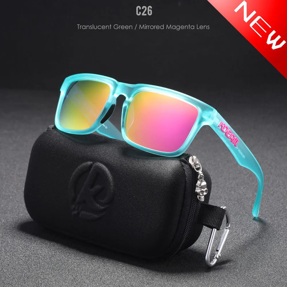 KDEAM Mirror Polar Square Sunglasses