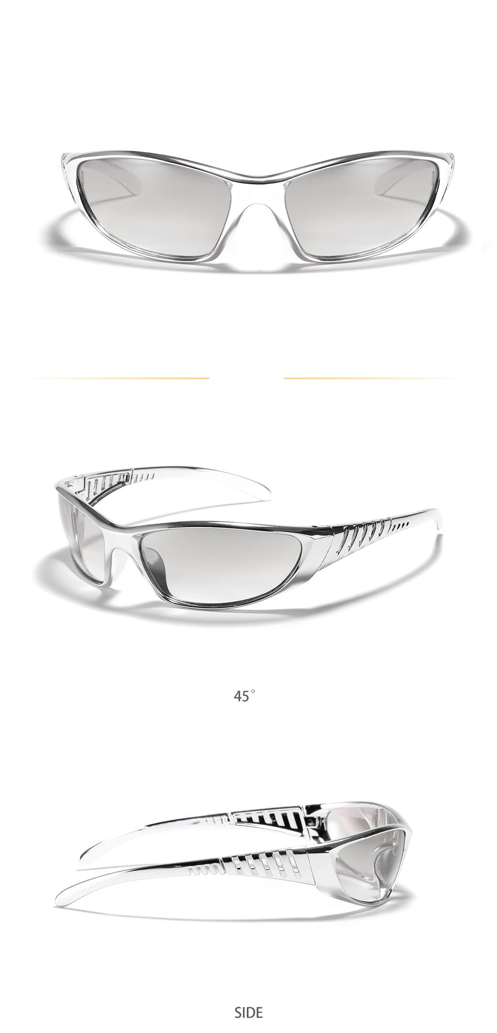 Y2K Future Silver Sunglasses