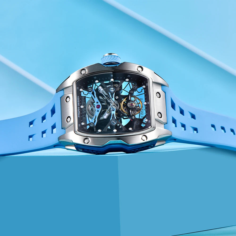 2024 New PAGANI DESIGN 42MM Skeleton Dial Men Mechanical Watch