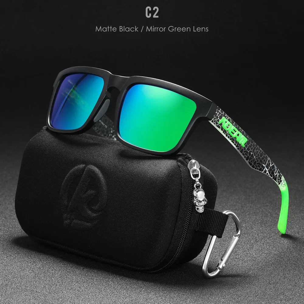 KDEAM Mirror Polar Square Sunglasses