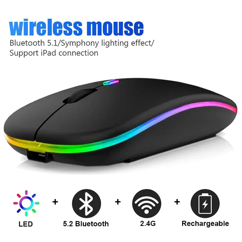 GlowClick Dual Mode Wireless Mouse
