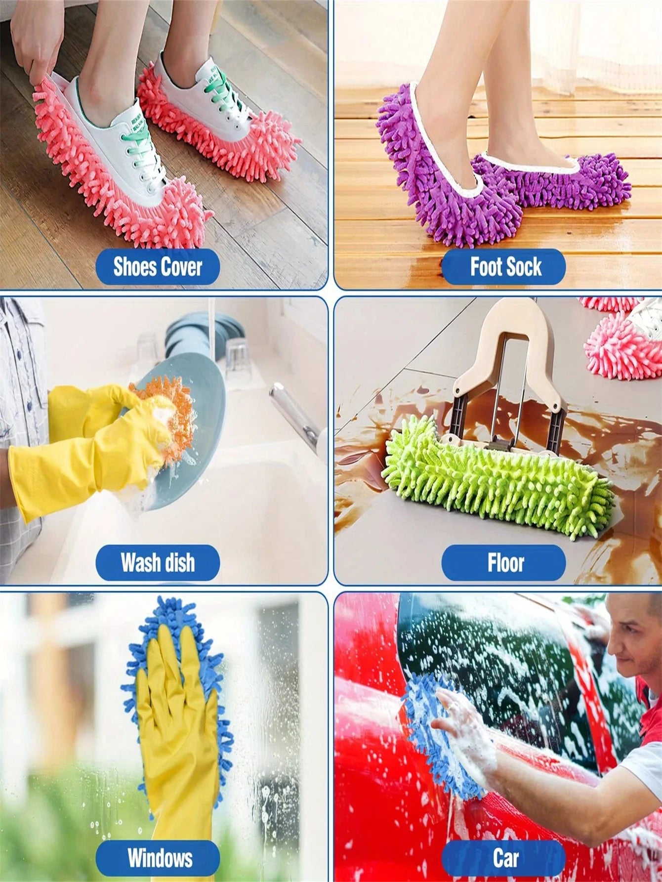 Microfiber Mop Slippers