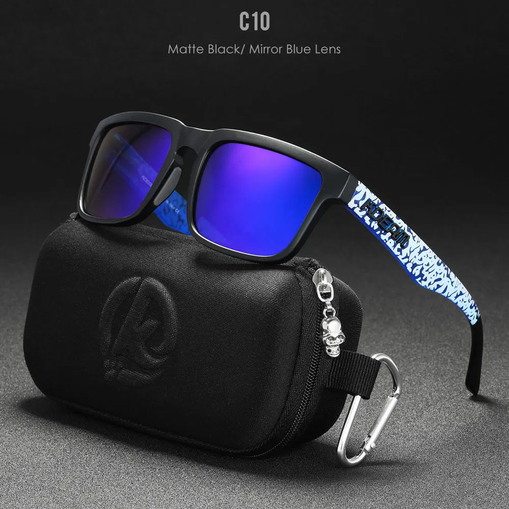 KDEAM Mirror Polar Square Sunglasses
