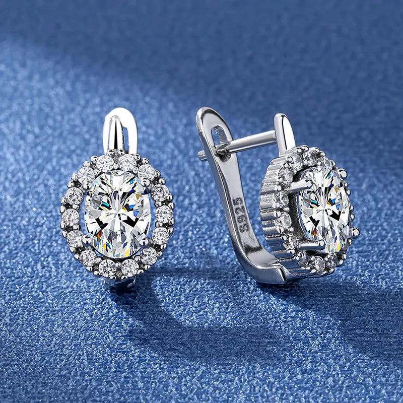 925 Sterling Silver Earrings Jewelry High Quality