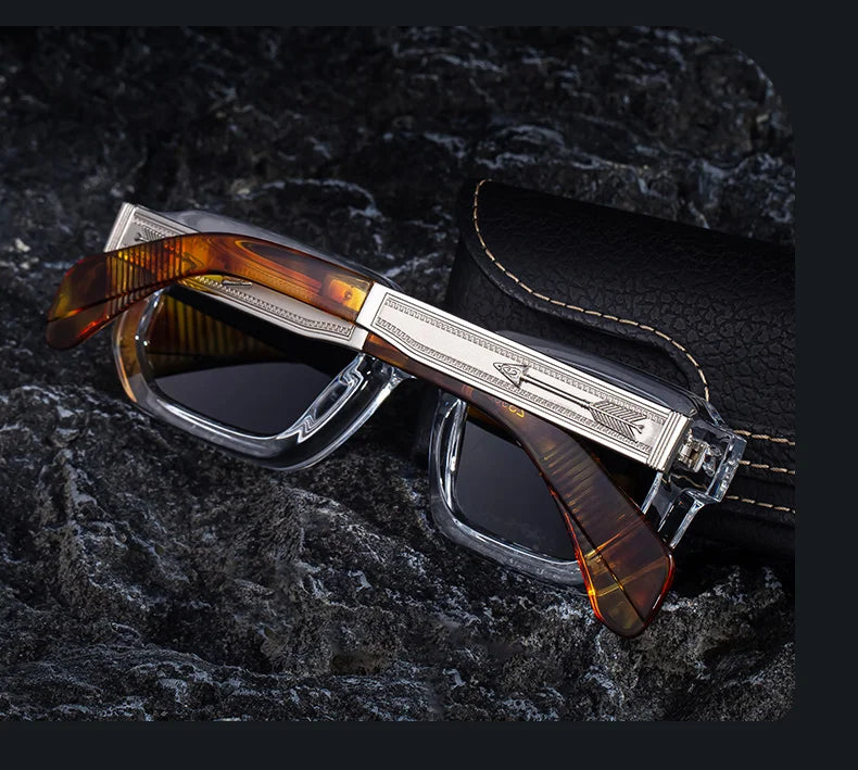 ARAS Vintage Polarized Square Sunglasses