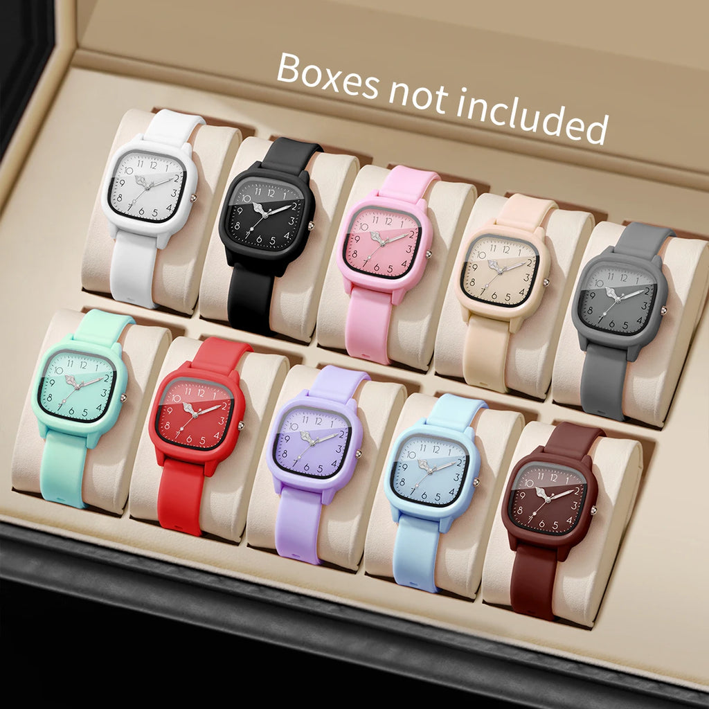 Viva Watch Fashion Silicone Band Women Quartz Watches