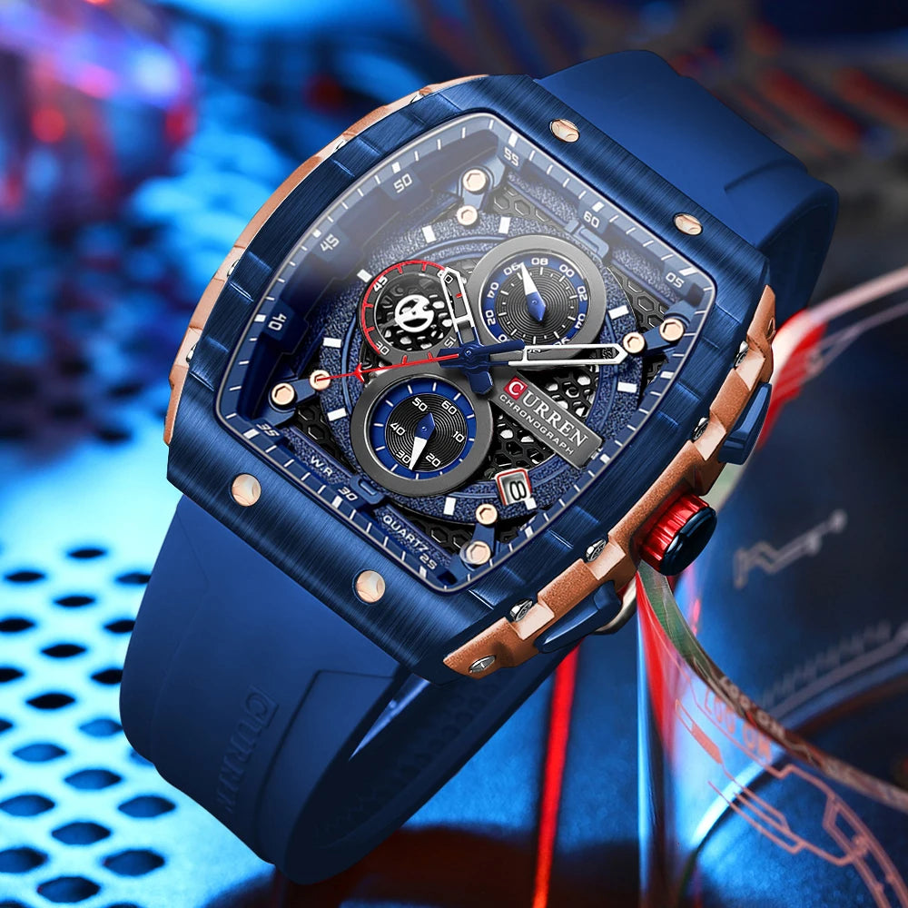 CURREN Sport Rectangle Watch