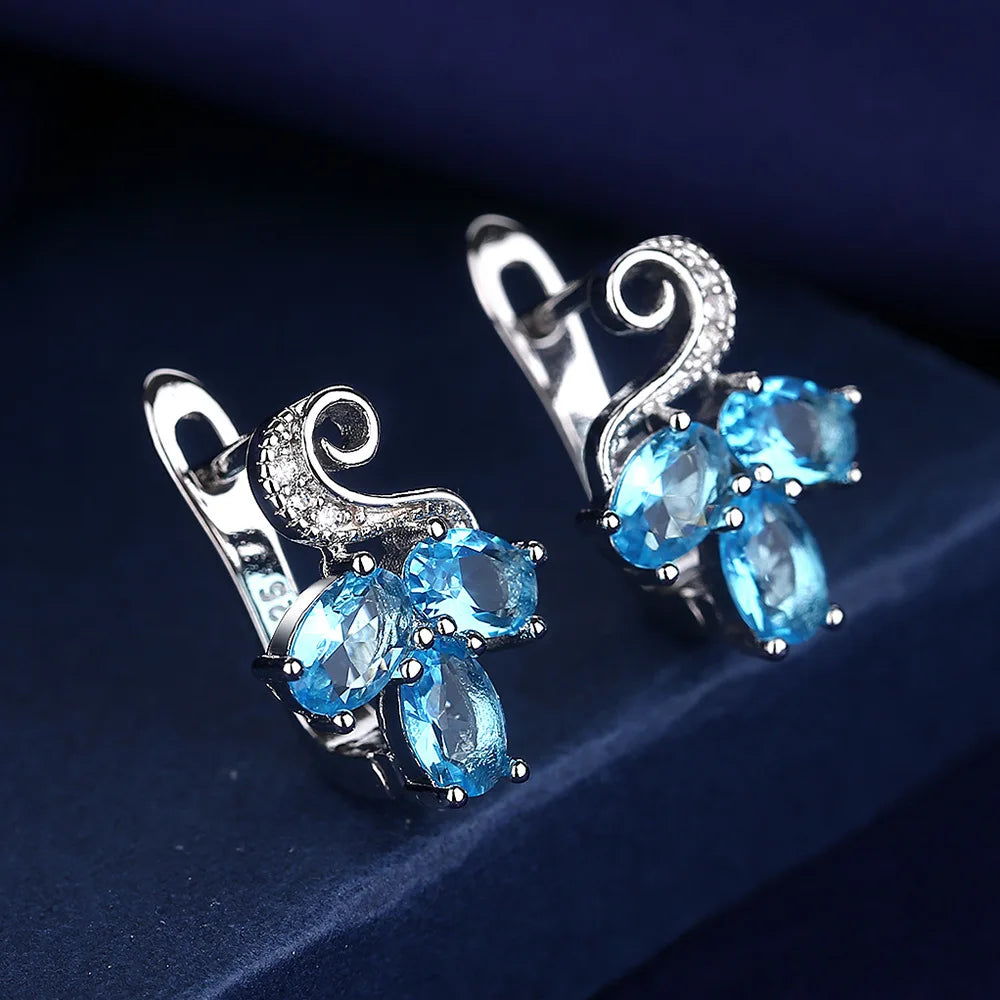 925 Sterling Silver Earrings Jewelry High Quality