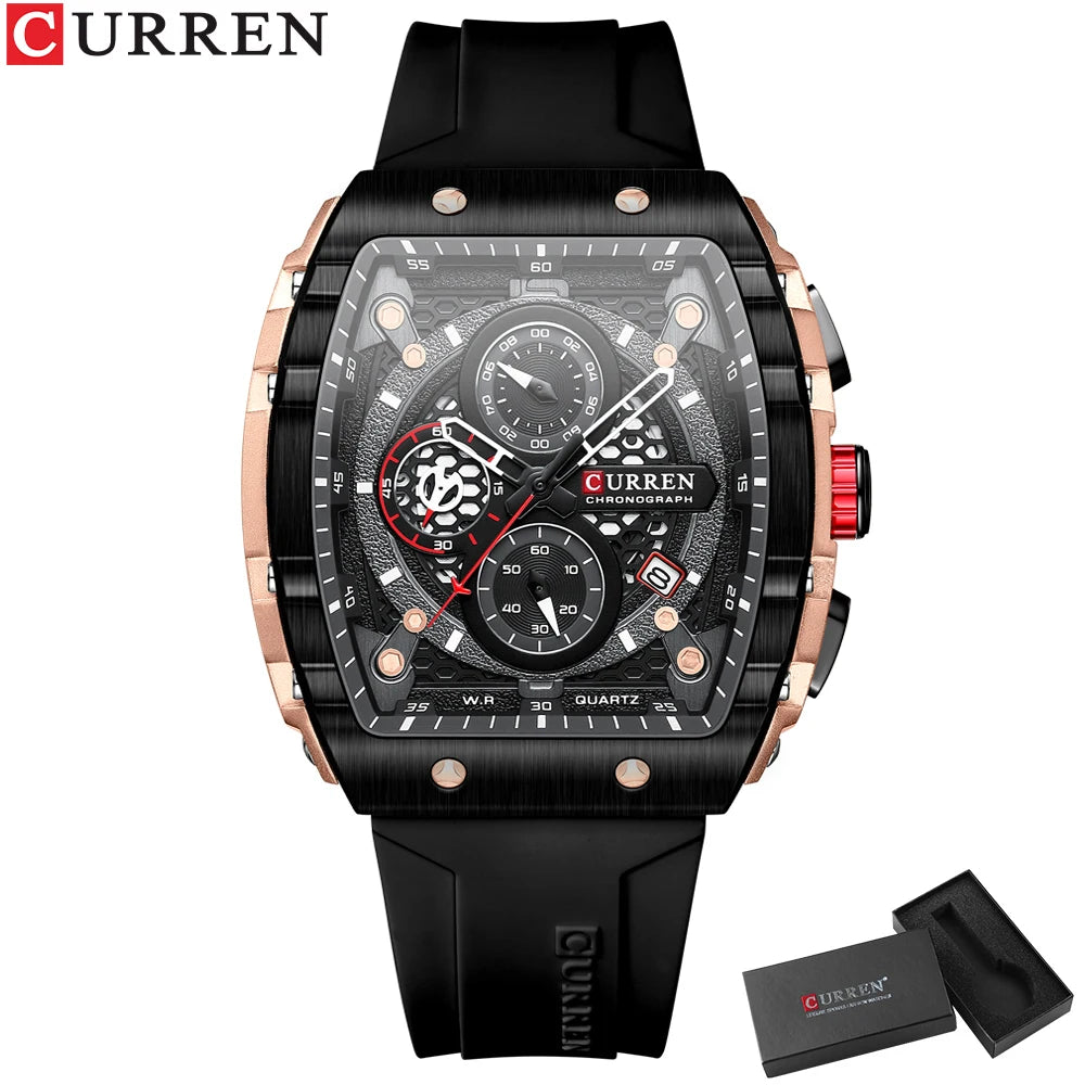 CURREN Sport Rectangle Watch
