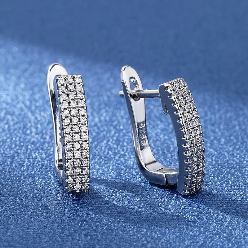 925 Sterling Silver Earrings Jewelry High Quality