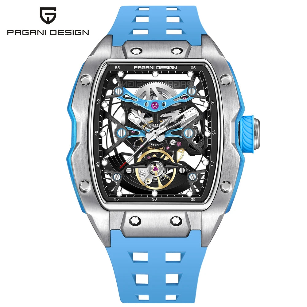 2024 New PAGANI DESIGN 42MM Skeleton Dial Men Mechanical Watch