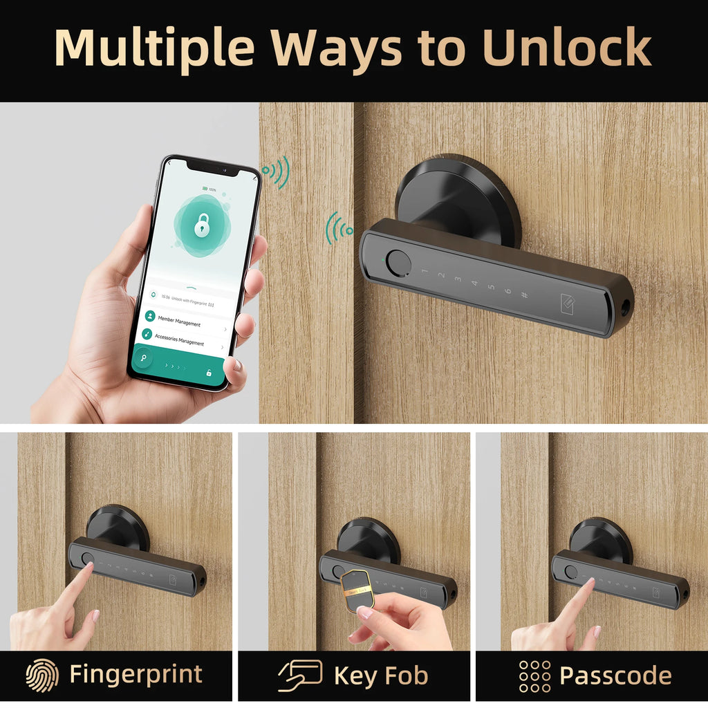 VILADEPOT D6 Smart Biometric Door Lock