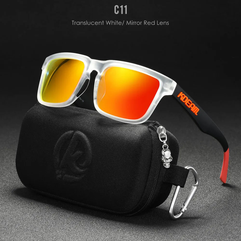 KDEAM Mirror Polar Square Sunglasses