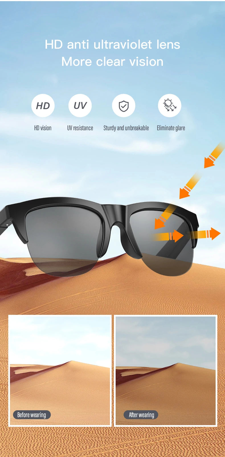 KOIPSSE F06 Smart Audio Glasses