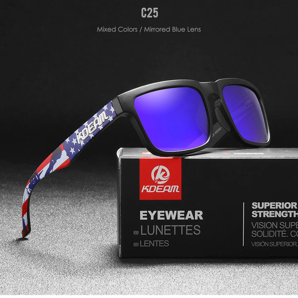 KDEAM Polarized Square Sunglasses
