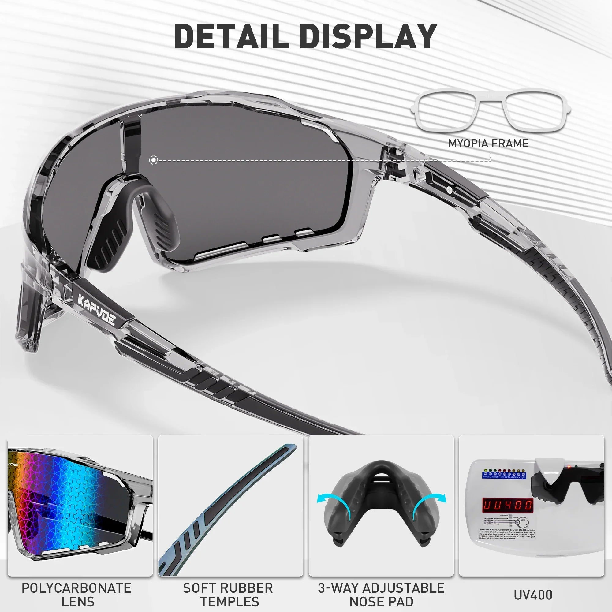 KAPVOE Velocity Sport Glasses